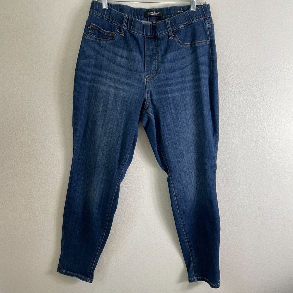 Judy Blue Womens 16W Slim Fit Denim Jeans Pull‎ On Stretch Comfort